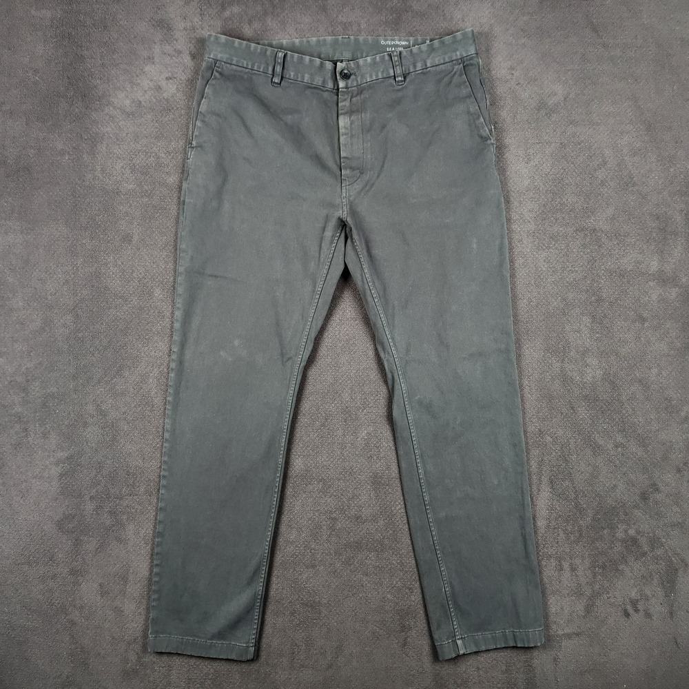 Outerknown Pants Mens 36 Gray S.E.A Legs Organic Cotton Twill Chinos 37x30